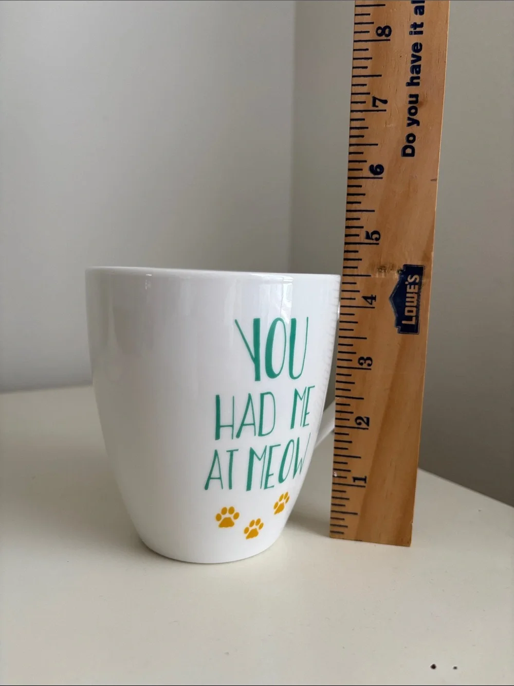 YOU HAD ME AT MEOW PFALTZGRAFF Coffee Mug Cup Cat Paws Cat Lover Gift